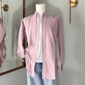 Ralph Lauren Yarmouth Oxford Button Down Shirt Pink 15.5 - 34